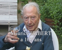 Mairie de Sainte C�cile les Vignes - Maurice HEBERT a 107 ans - 